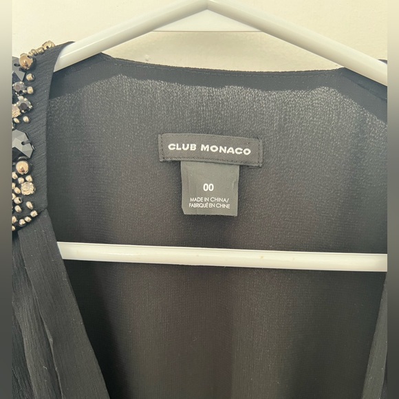 Club Monaco Silk New Without Tag Black Maxi Dress - Picture 5 of 6